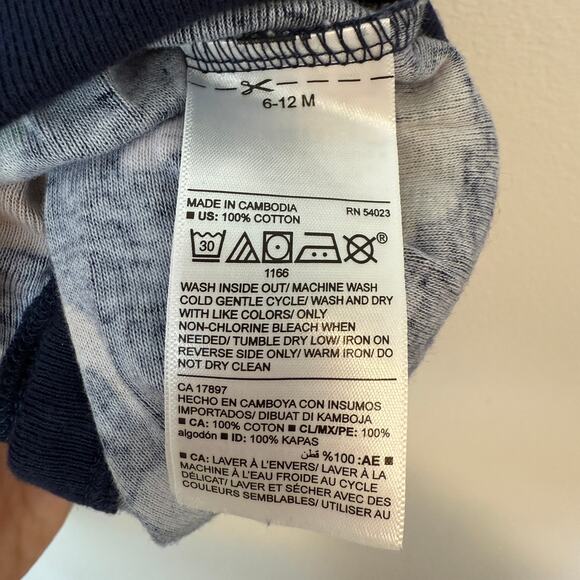 Old Navy Baby Long Sleeve Hooded One Piece Set Woodland Animals Size 6-12 Months - Picture 13 of 13